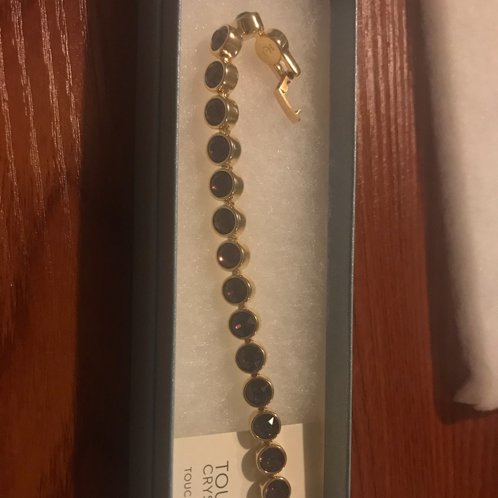 Golden amethyst ice bracelet